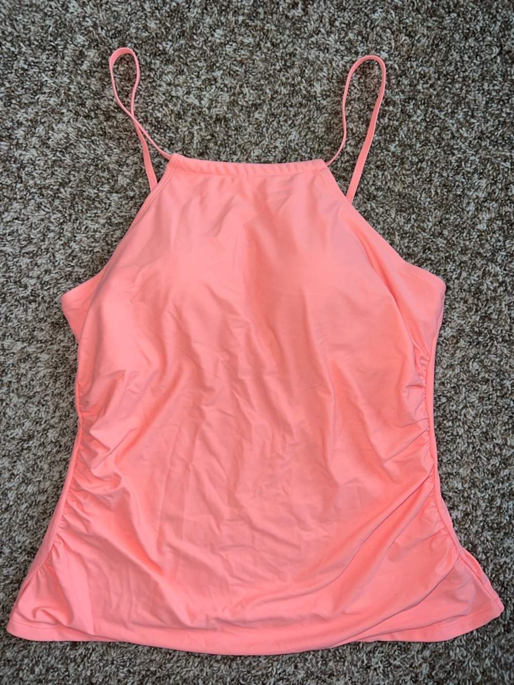 Women’s XL Swim Tops- Black with fun Aztec Bra & Coral Tankini Swim Top - Picture 9 of 14